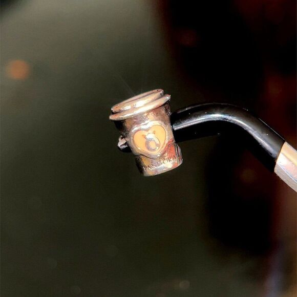 Pandora Take A Break Coffee Cup Charm - Picture 5 of 6